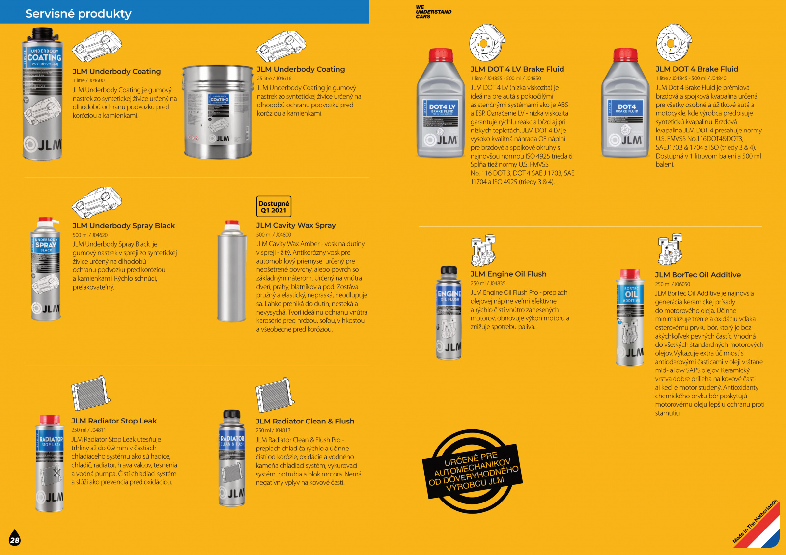 Katalóg produktov JLM 2021 JLMaditiva.sk